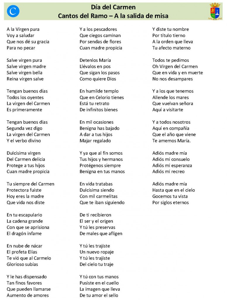 Canciones para las fiestas de Celorio, Llanes - Celoriu.com