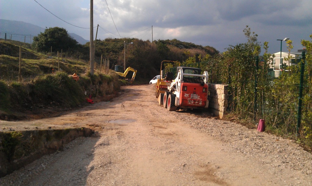 Estado de las obras de asfaltado del camino a Picu en Celorio - Celoriu.com