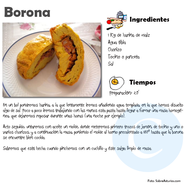 Receta de la Borona - Gastronomía de Llanes - Celoriu.com