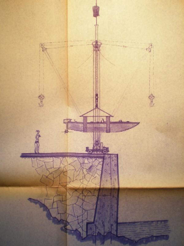Esquema original del proyecto de embarcadero de Celorio de 1971 - Celoriu.com