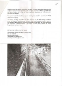 Escrito de La Hoguera a Costas en Junio de 2011 - Celoriu.com