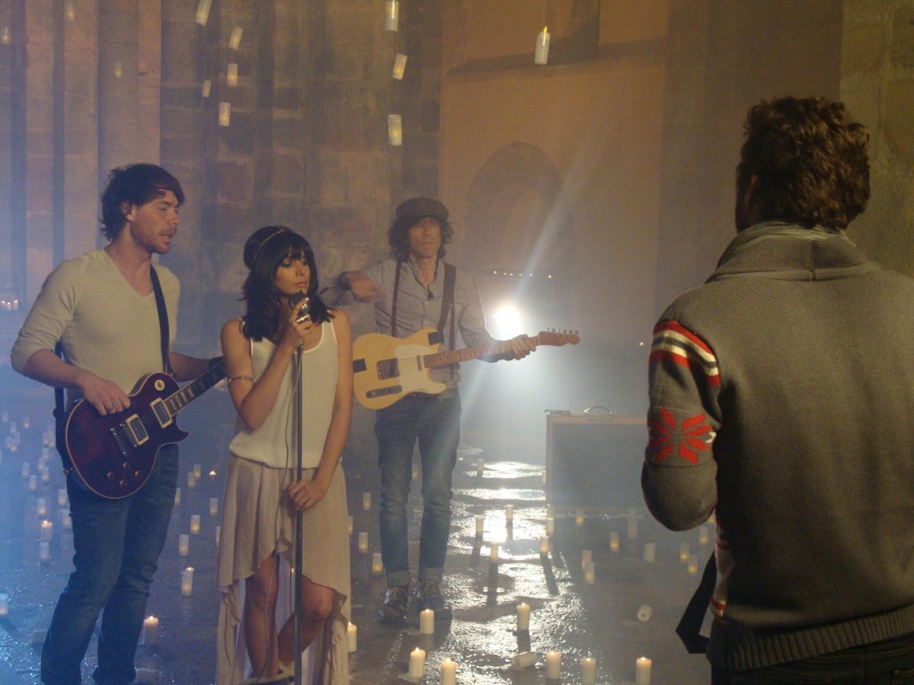 Primeras imágenes del rodaje del videoclip con el que "El Sueño de Morfeo" acudirá a Eurovisión - Monasterio de San Antolín - Celoriu.com